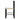 Elegant Black Solid Oak Bobbin Dining Chair with Hand-Woven Rope Seat