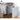 Tostone Elegant White Carrara Marble Side Table for Modern Living Spaces