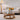 Elegant Solid Oak Wood Round Coffee Table with Tempered Glass Top