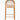 Elegant Nordic Arch Bar Stool: Woven Rattan, Solid Oak, Padded Comfort