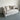 Modern White Linen Fabric Sofa Couch with Pillows - Living Room Furniture
