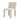 Chic Nordic Channel Tufted Velvet Dining Chair, Upholstered White, Modern Wood Frame
