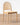 Elegant Natural Rattan Woven Seat & Arched Back Solid Oak Dining Chair