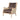 Elegant French Rattan Back Solid Oak Wood Living Room Armchair Sofa
