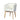 Elegant Mid-Century Modern White Oak Wood Dining Chair with Linen Upholstery