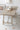 Mid-Century Vintage Natural Recycled Solid Pine Wood 6-Seater Dining Table