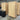 Modern Rattan Wine Bar Cabinet, Two-Door Tall Storage, Solid Oak Wood