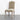 Elegant French Country Linen Upholstered Carved Oak Dining Chair Antique Style