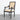 Classic Linen Upholstered Wooden Dining Chair with Armrests for Hotel & Home