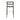 Modern Black Metal Rattan Back Bar Stool for Cafe Restaurant Club Home