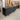 Modern Luxury Oak Wood Sideboard Buffet with Black Metal Textured Storage Cabinet