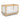 Convertible Natural White Slats Baby Crib Toddler Bed Daybed with Mattress