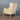 Elegant French Rattan Back Solid Oak Wood Living Room Armchair Sofa