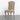 Elegant French Country Linen Upholstered Carved Oak Dining Chair Antique Style