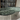 Sleek Modern Oval Dining Table Set with Verde Alpi Green Marble Top