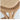 Elegant Oak Finish Cross Back Counter Stool with Woven Rattan Seat