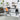 Modern Solid Oak Wood Dining Table, Custom Black Finish, Durable Home Desk