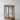 Elegant French Art Deco Glass Wood Display Cabinet for Home Bar & Jewelry