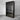 Elegant Solid Oak Wood Black Glass Display Cabinet Bookcase for Living Room