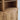 Antique Oak Wood Executive Three-Section Bookcase Wall with Rolling Ladder