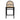 Elegant Nordic Arch Bar Stool: Woven Rattan, Solid Oak, Padded Comfort