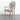 Elegant French Louis Arm Chair: Linen Upholstered, Solid Oak Wood, Antique Style