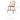 Solid Oak Armless Dining Side Chair - Scandinavian Modern Windsor Style