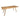 Modern Solid White Oak 8-Seater Dining Table, Durable Family Kitchen Furniture