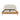 Luxurious White Boucle King Size Bed Frame - Modern Upholstered Oak Wood