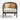 Elegant Black Cane Accent Chair with Plush Ivory Cushion - Modern French Style