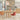 Modern Solid Oak Round Dining Table with Cylinder Legs - Stylish Home Furniture