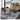 Elegant Nordic Oak Top Dining Table, Black Metal Legs, Six-Seater Kitchen