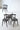Mid-Century Modern Round Backrest Dining Chair, Burnt Oakwood Accent Seating