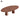Luxurious Red Travertine Oval Stone Dining Table for Elegant Living Spaces