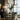 Modern Forged Metal Dining Chair: Pewter Frame, Linen Upholstery