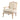 Elegant French Solid Oak Living Room Armchair: Linen/Velvet Upholstered Leisure Chair