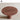 Luxurious Round Red Travertine Dining Table with Cylindrical Base for Modern Spaces