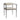 Modern Forged Metal Dining Chair: Pewter Frame, Linen Upholstery