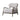 Stylish Modern White Linen Oak Frame Living Room Accent Occasional Chair