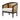 Elegant Black Cane Accent Chair with Plush Ivory Cushion - Modern French Style
