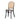 Chic Black Oak Rattan Cane Back Dining Chair for Weddings, Events, Home Decor