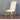 Elegant French Vintage Solid Oak Dining Chair with High Back Fabric Upholstery