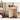 Tostone Modern Travertine Stone Side Table - Elegant Rice White Accent Furniture