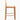 Elegant Nordic Arch Bar Stool: Woven Rattan, Solid Oak, Padded Comfort