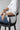 Smoked Oak Dining Chair: Modern Circular Design, Round Backrest, Antique Finish