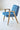 Elegant Mid-Century Modern Japandi Accent Chair - Fabric & Oak Living Room Seating