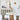 Nordic Heritage Wabi Sabi Concrete Pine Dining Table for Kitchen & Dining