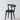 Smoked Oak Dining Chair: Modern Circular Design, Round Backrest, Antique Finish