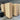 Modern Rattan Wine Bar Cabinet, Two-Door Tall Storage, Solid Oak Wood