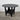 Modern Round Black Oak Dining Table - 4 Seater Solid Wood Kitchen Furniture